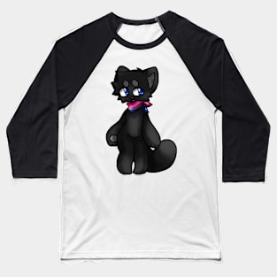 Bisexual Anthro Black Cat Baseball T-Shirt